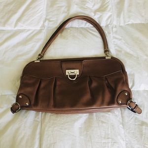 Salvatore Ferragamo LargeDeep Leather Tote Handbag